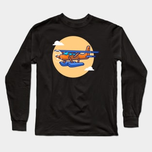 Vintage Plane Cartoon Long Sleeve T-Shirt